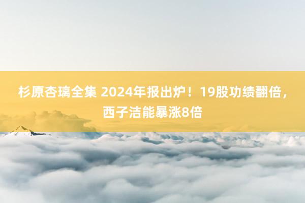 杉原杏璃全集 2024年报出炉！19股功绩翻倍，西子洁能暴涨8倍